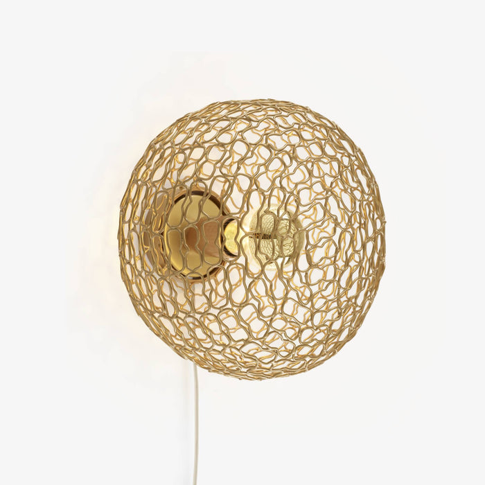 Ligne Roset Jali Wall Light Brass Grille - MyConcept Hong Kong