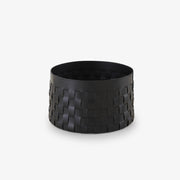 Ligne Roset Cestino Bedside Table Black 'Synderme' Leather - MyConcept Hong Kong