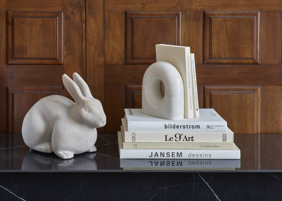 Ligne Roset Tore Bookends White Marble - MyConcept Hong Kong