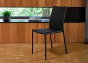 Ligne Roset Slim Chair Chair Black Leather - MyConcept Hong Kong