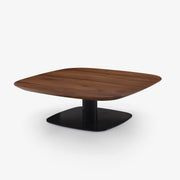 Ligne Roset Alster Low Table Walnut Top Black Lacquered Base - MyConcept Hong Kong