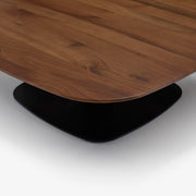 Ligne Roset Alster Low Table Walnut Top Black Lacquered Base - MyConcept Hong Kong