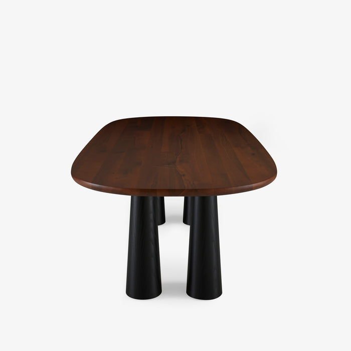 Ligne Roset Hashira Dining Table Base In Black Stained Ash - MyConcept Hong Kong