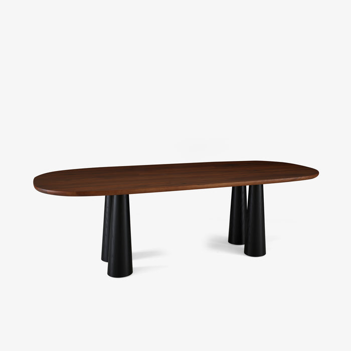 Ligne Roset Hashira Dining Table Base In Black Stained Ash - MyConcept Hong Kong