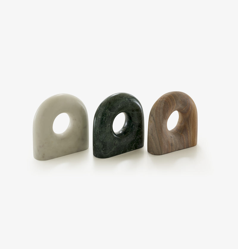 Ligne Roset Tore Bookends Green Marble - MyConcept Hong Kong
