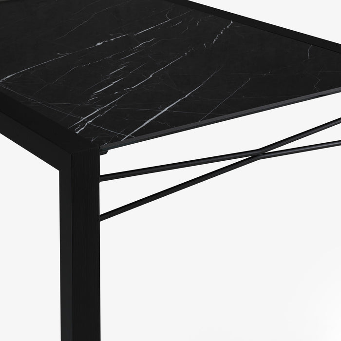 Ligne Roset Extensia Dining Table Marquinia Ceramic Stoneware Top Base In Black Stained Ash - MyConcept Hong Kong