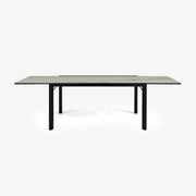 Ligne Roset Extensia Dining Table Top In White Marble-Effect Ceramic Stoneware Base In Black Stained Ash - MyConcept Hong Kong