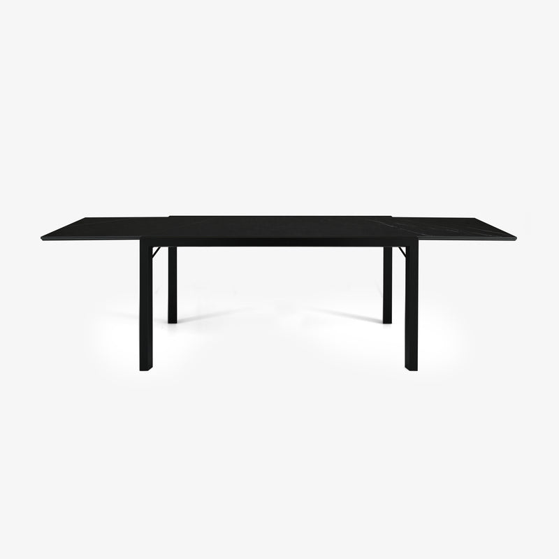 Ligne Roset Extensia Dining Table Marquinia Ceramic Stoneware Top Base In Black Stained Ash - MyConcept Hong Kong