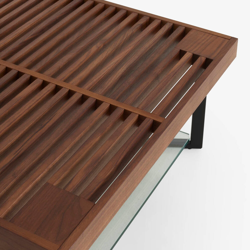 Ligne Roset Ponton Low Table Double Surface Black Lacquered Base - MyConcept Hong Kong