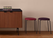 Ligne Roset Tanis Sideboard Walnut + Black Fenix Laminate Base In Circular Tubing - MyConcept Hong Kong