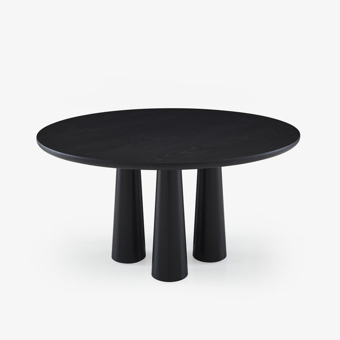Ligne Roset Hashira Dining Table Base In Black Stained Ash - MyConcept Hong Kong