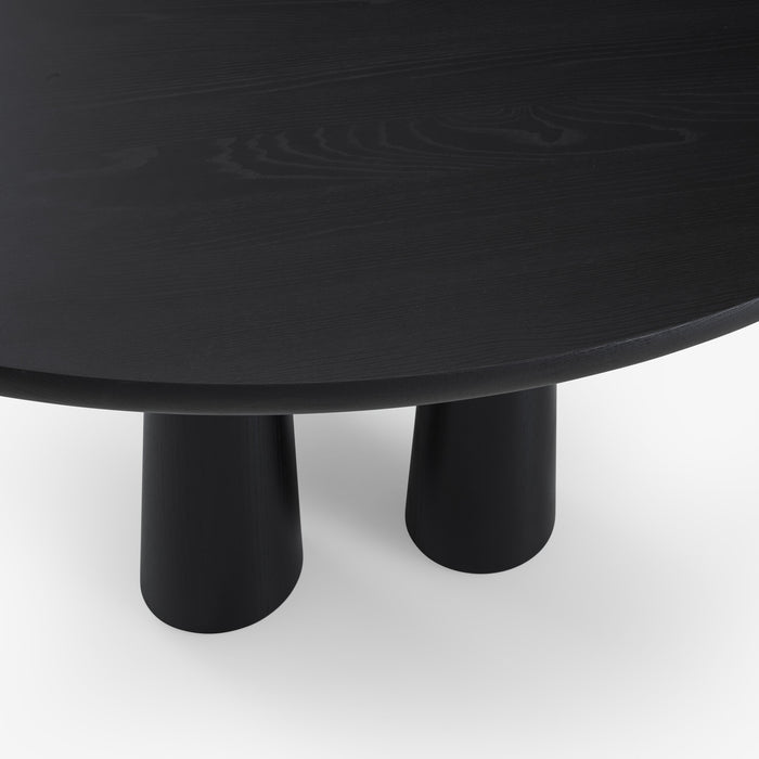 Ligne Roset Hashira Dining Table Base In Black Stained Ash - MyConcept Hong Kong