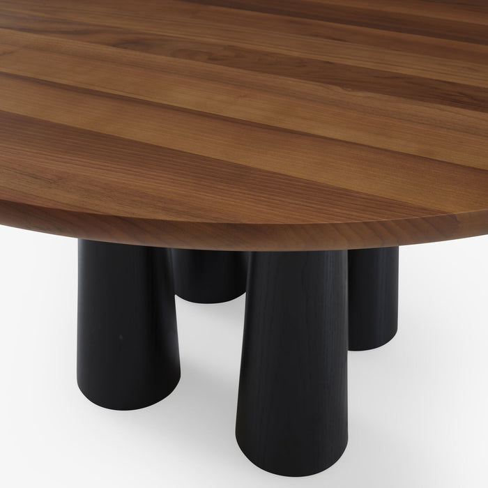 Ligne Roset Hashira Dining Table Base In Black Stained Ash - MyConcept Hong Kong