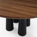 Ligne Roset Hashira Dining Table Base In Black Stained Ash - MyConcept Hong Kong
