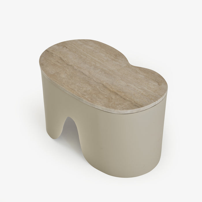 Ligne Roset Pukka Low Table Travertine Top Small - MyConcept Hong Kong