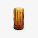 Ligne Roset Ribbed Set Of 2 Vases Small Amber - MyConcept Hong Kong