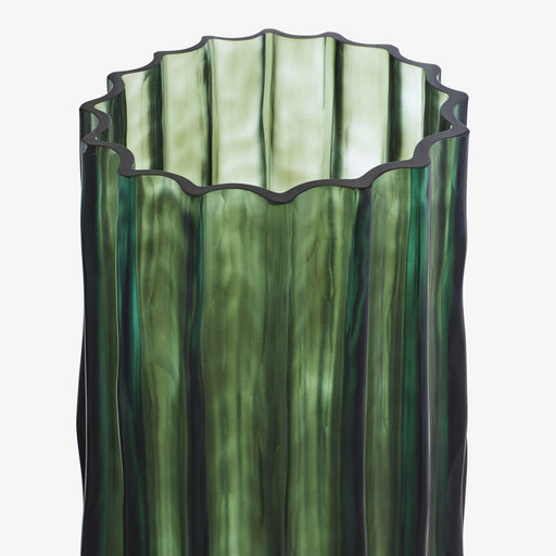 Ligne Roset Ribbed Vase Large Green - MyConcept Hong Kong