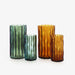 Ligne Roset Ribbed Set Of 2 Vases Small Green - MyConcept Hong Kong