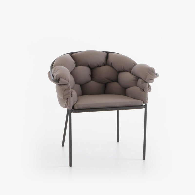 Ligne Roset Serpentine Carver Chair Taupe / Charcoal Structure - MyConcept Hong Kong