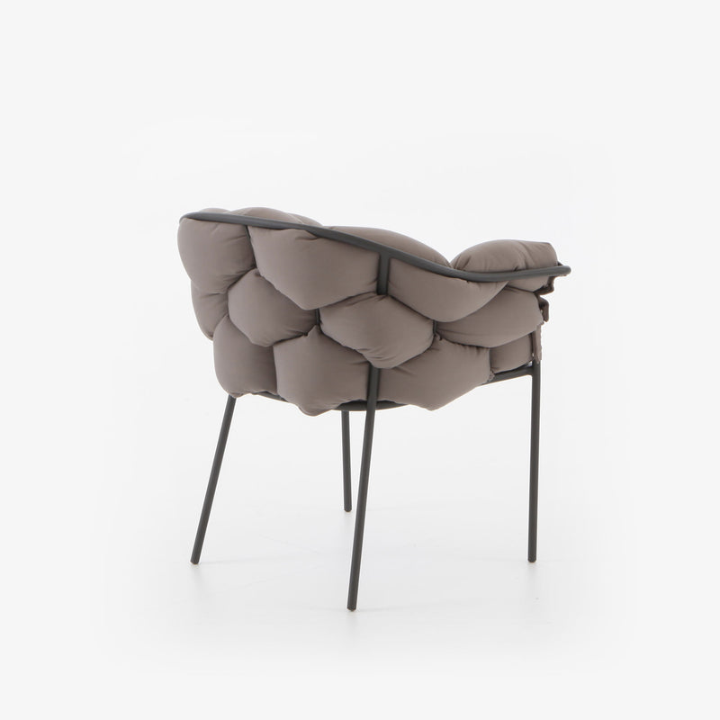 Ligne Roset Serpentine Carver Chair Taupe / Charcoal Structure - MyConcept Hong Kong