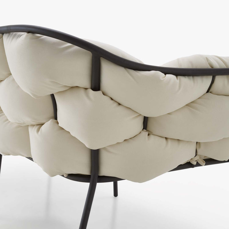 Ligne Roset Serpentine Small Settee Ecru / Charcoal Structure - MyConcept Hong Kong