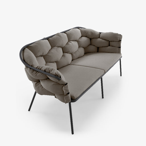 Ligne Roset Serpentine Small Settee Taupe / Charcoal Structure - MyConcept Hong Kong