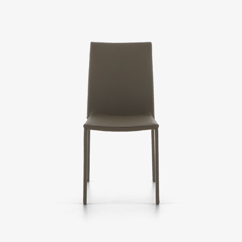 Ligne Roset Slim Chair Chair Grey Leather - MyConcept Hong Kong