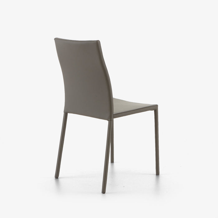 Ligne Roset Slim Chair Chair Grey Leather - MyConcept Hong Kong