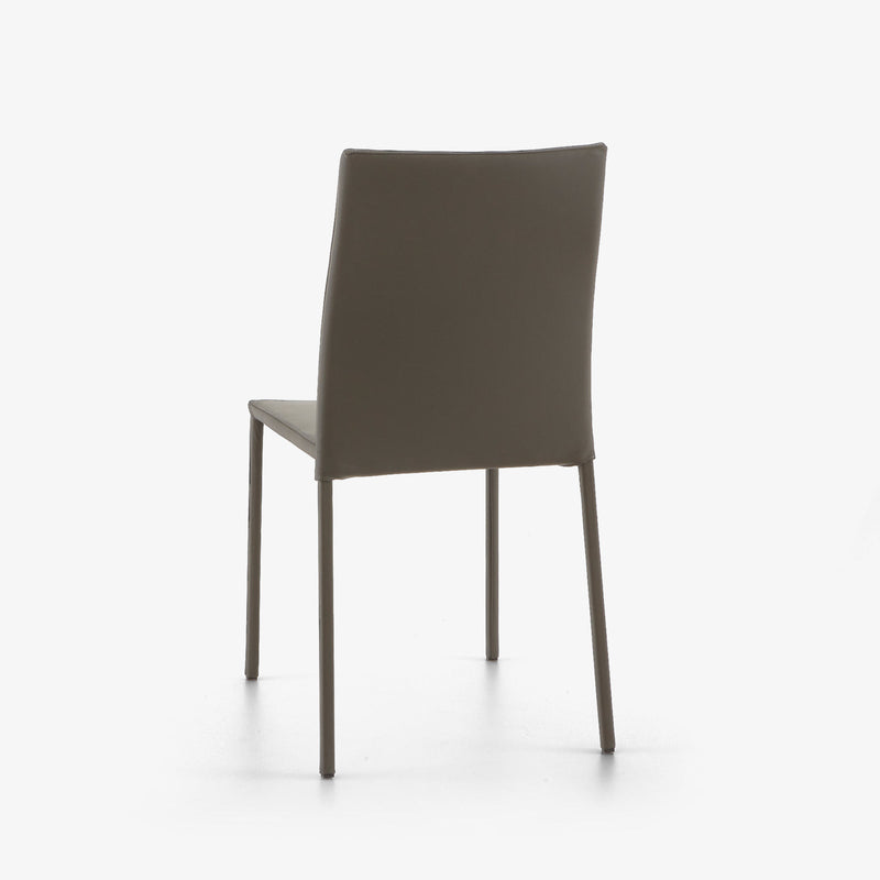 Ligne Roset Slim Chair Chair Grey Leather - MyConcept Hong Kong