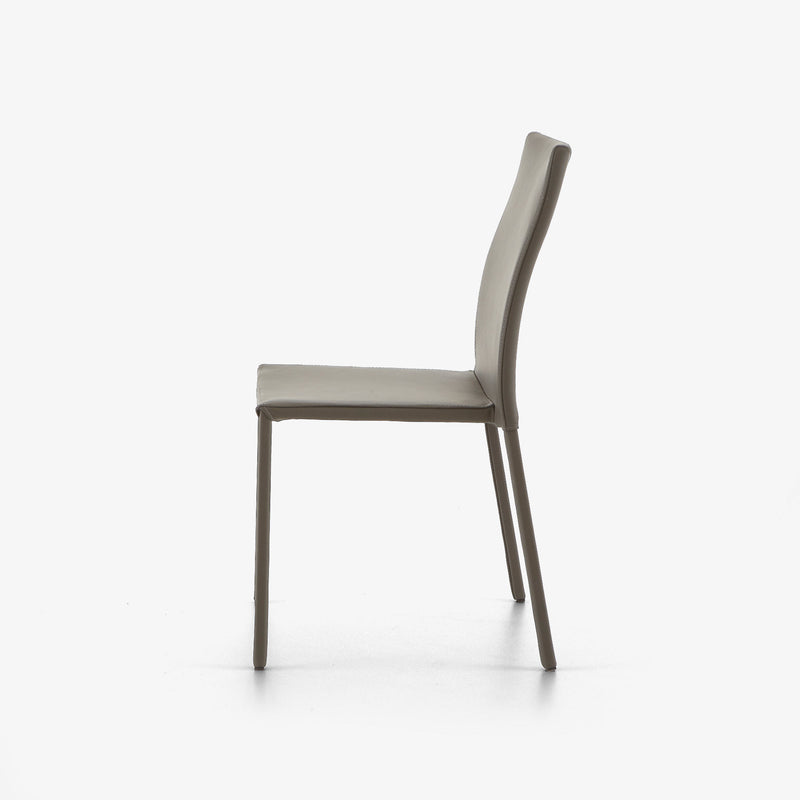 Ligne Roset Slim Chair Chair Grey Leather - MyConcept Hong Kong