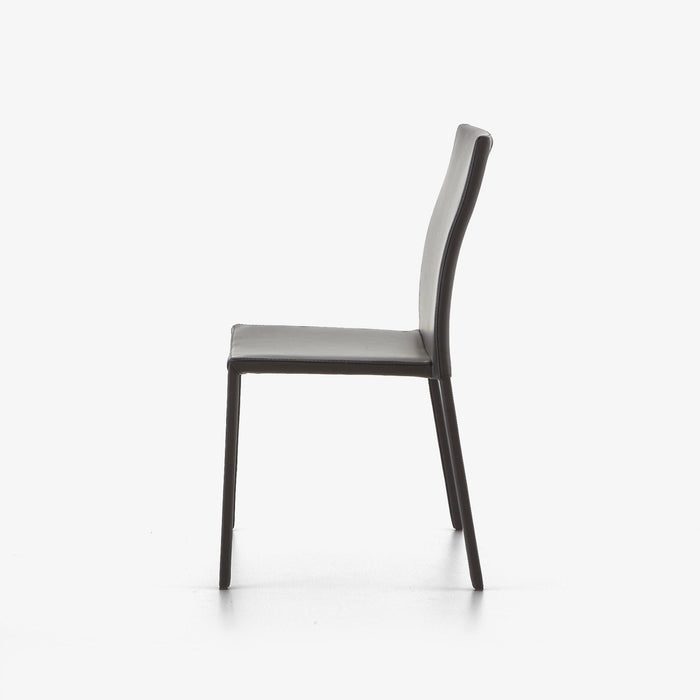 Ligne Roset Slim Chair Chair Black Leather - MyConcept Hong Kong