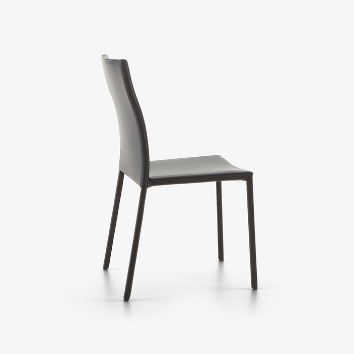 Ligne Roset Slim Chair Chair Black Leather - MyConcept Hong Kong