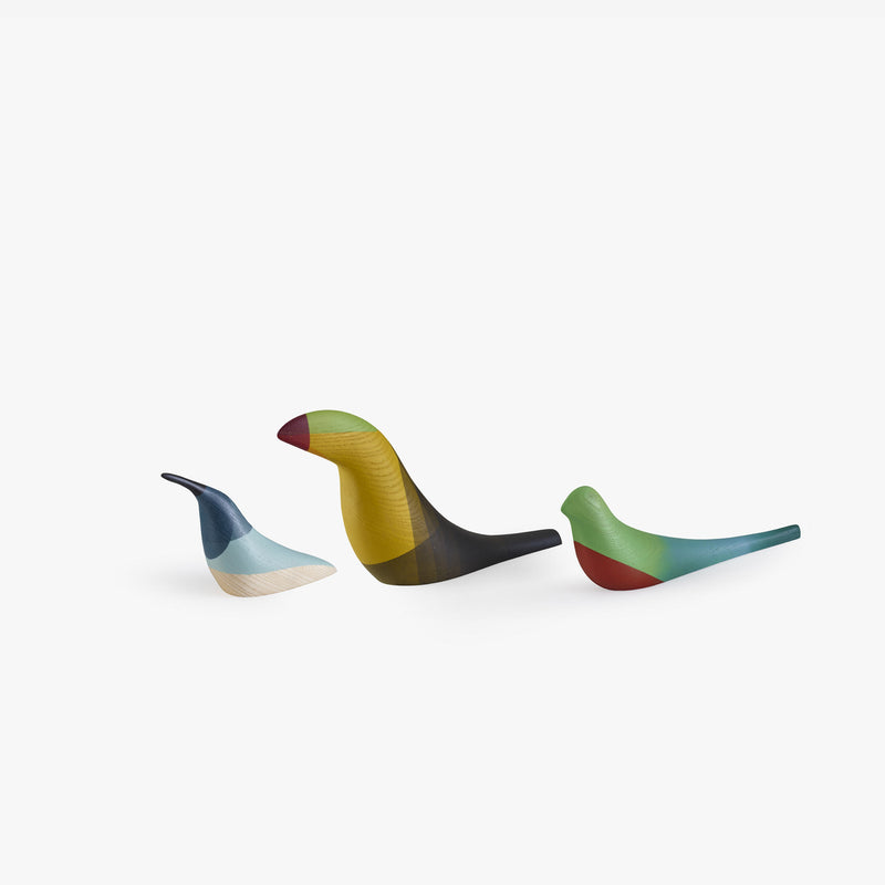 Ligne Roset Pájaros Set Of 3 Decorative Birds Coloured - MyConcept Hong Kong