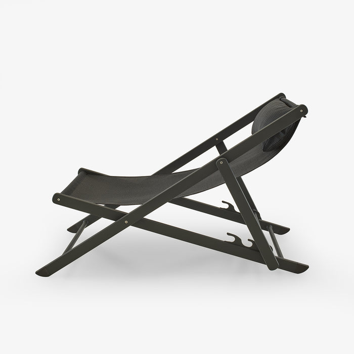 Ligne Roset Sabbia Set Of 2 Deck Chairs Onyx (Black) - MyConcept Hong Kong