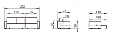 Mega 140 Sofabed With Extension - MyConcept Hong Kong