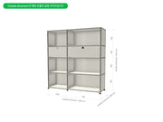 USM Haller Storage Cabinet 2x4 (2Doors) - MyConcept Hong Kong