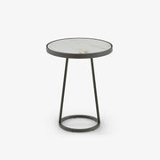Ligne Roset Circles Pedestal Table - Outdoor Top In White Marble-Effect Ceramic Stoneware Small - MyConcept Hong Kong