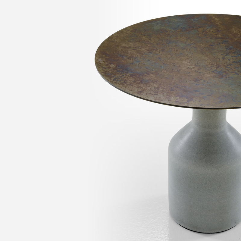 Ligne Roset Oxydation Occasional Table Base In Tuscan Stone - MyConcept Hong Kong