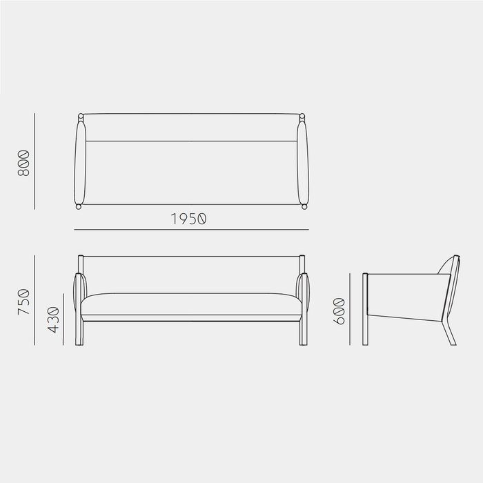 Rin Sofa - 3 Seater - MyConcept Hong Kong