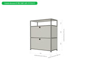 USM Haller Storage 1x3 (2Doors) - MyConcept Hong Kong