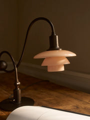 PH 1/1 Piano Table Lamp - dusty terracotta shade detail