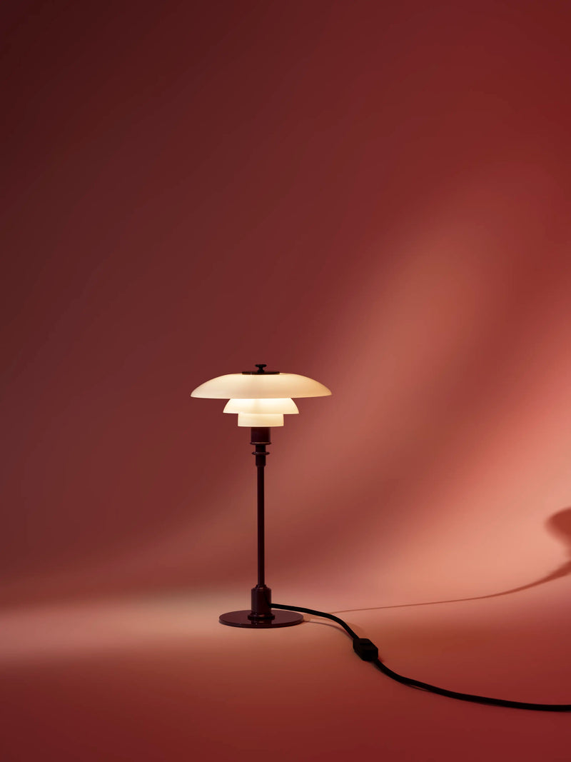 PH 2/1 Table Lamp Glossy Burgundy