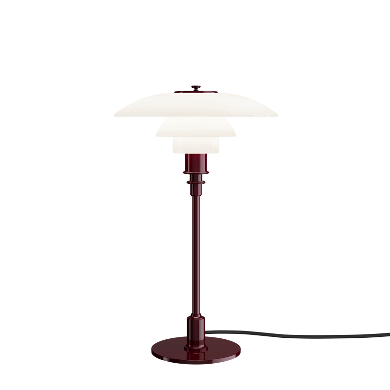 PH 3/2 Table Lamp Glossy Burgundy
