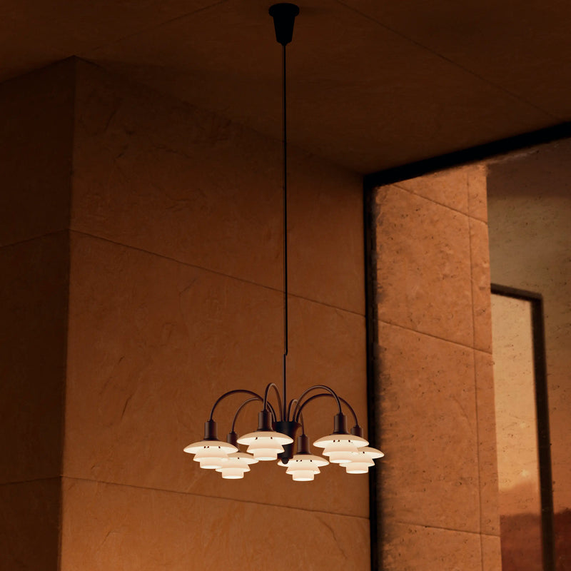 PH 1/1 Chandelier Centenary Edition – Aged brass/dusty terracotta