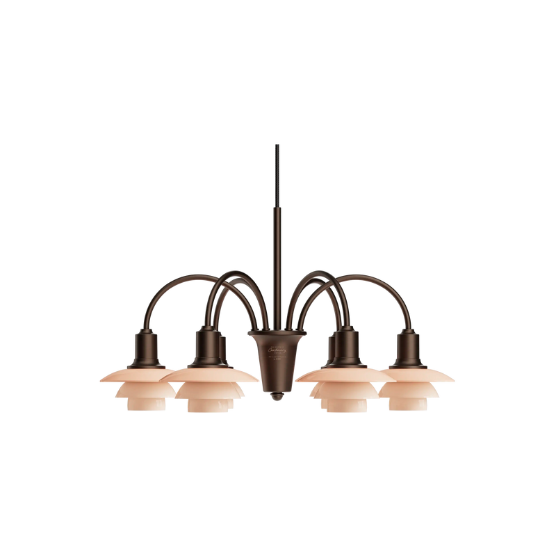PH 1/1 Chandelier Centenary Edition – Aged brass/dusty terracotta