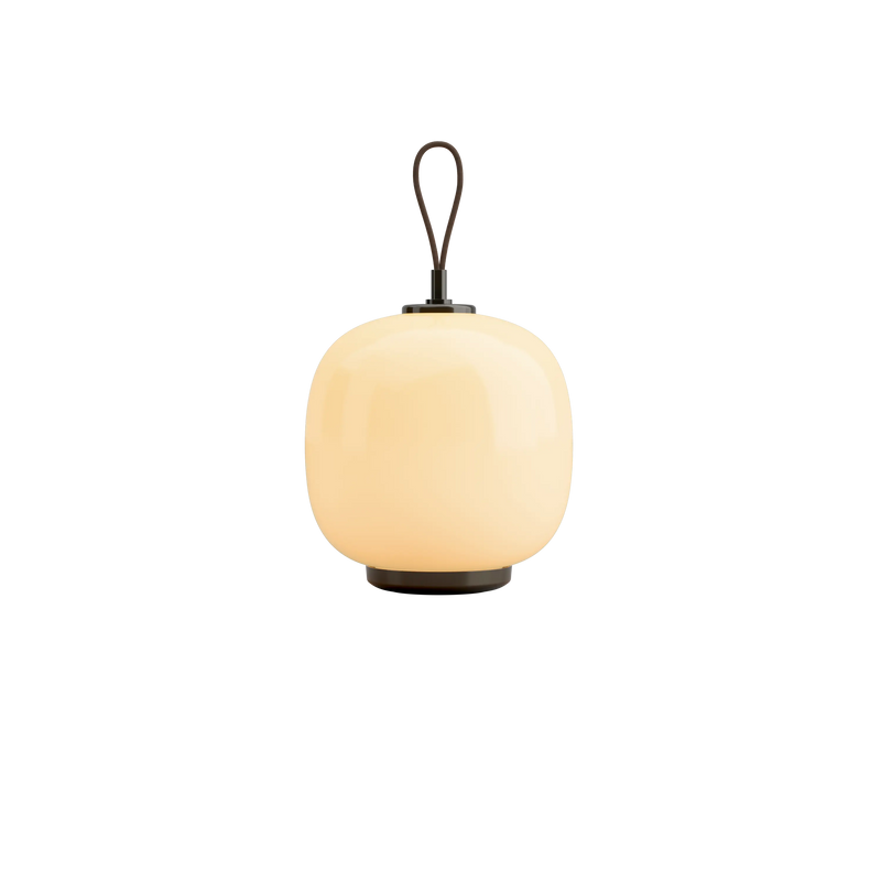 VL 45 Radiohus Portable – Brass/glossy pale yellow glass