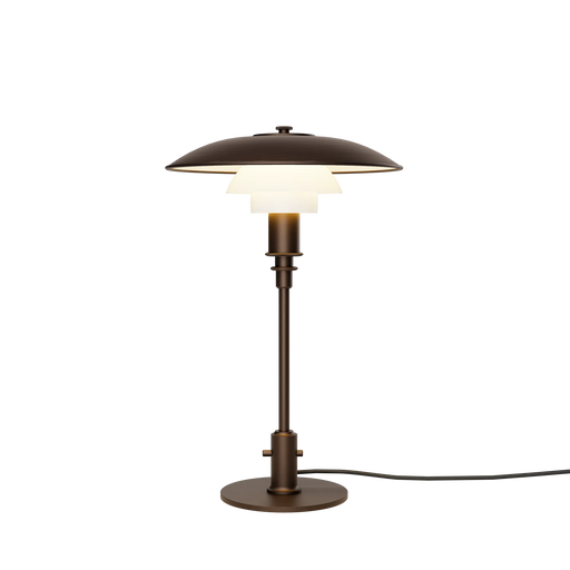 Louis Poulsen PH 3/2 Table Aged Brass Opal — Centenary – Aged brass/opal glass