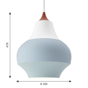 Cirque Pendant Copper top Ø380