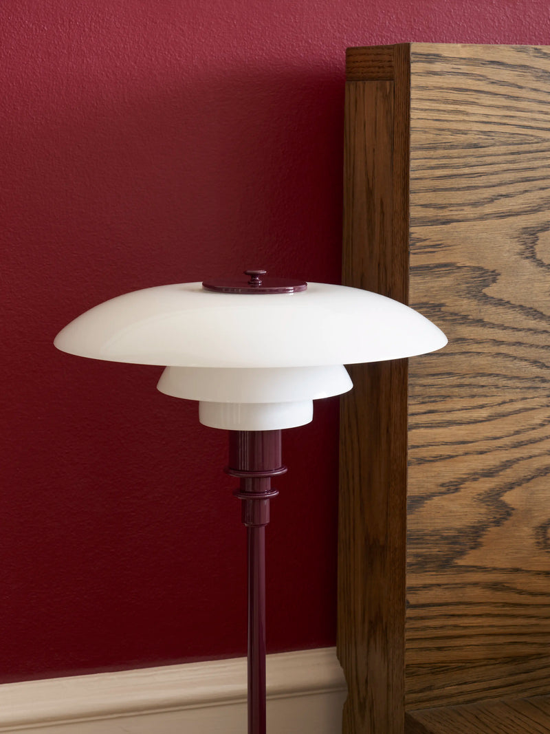 PH 3/2 Table Lamp Glossy Burgundy