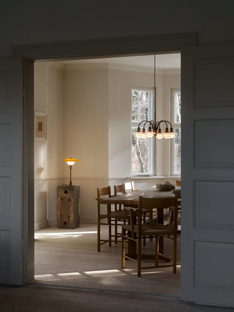 PH 1/1 Chandelier Centenary Edition – Aged brass/dusty terracotta